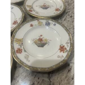Haviland Limoges Coromandel Porcelain‎ 6 3/8" Bread Butter Plate Floral Gold Rim